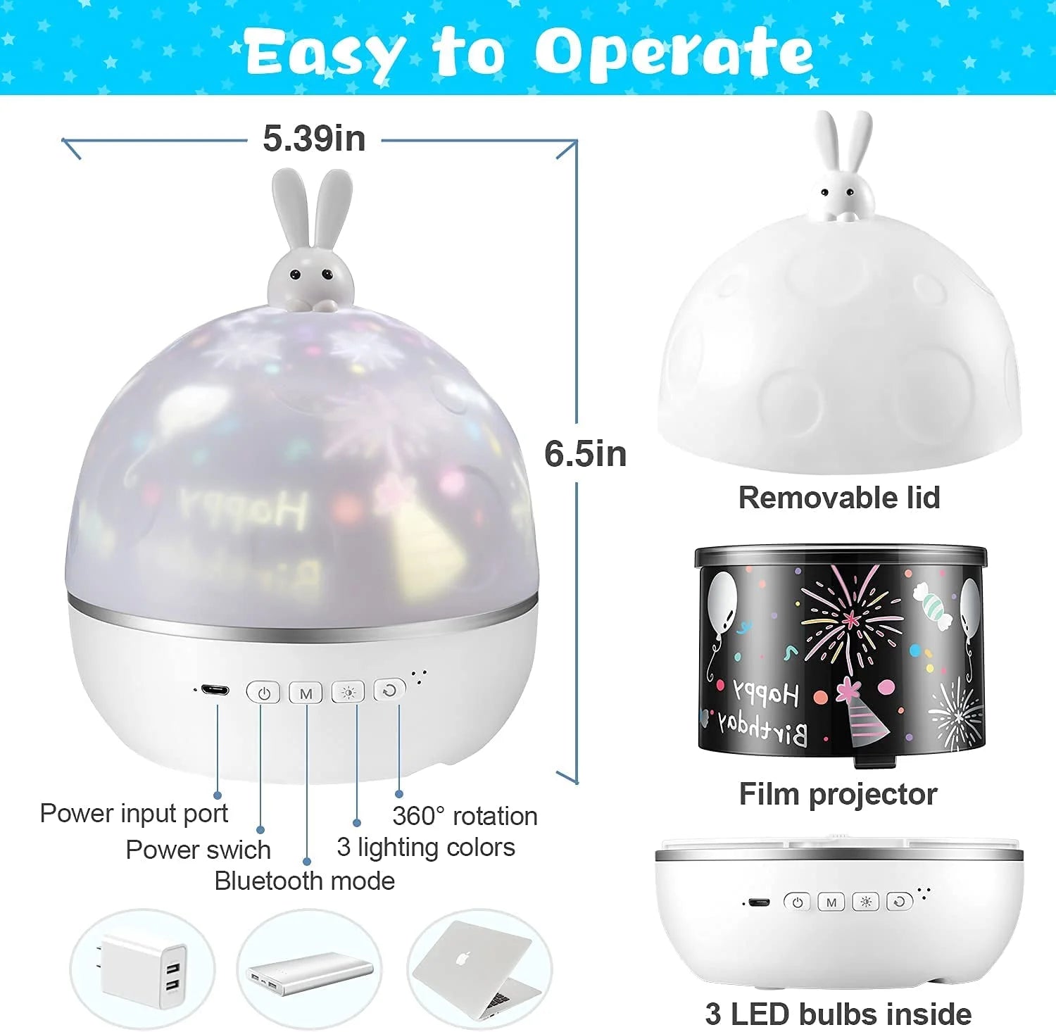 Color Changing USB LED Night Lights